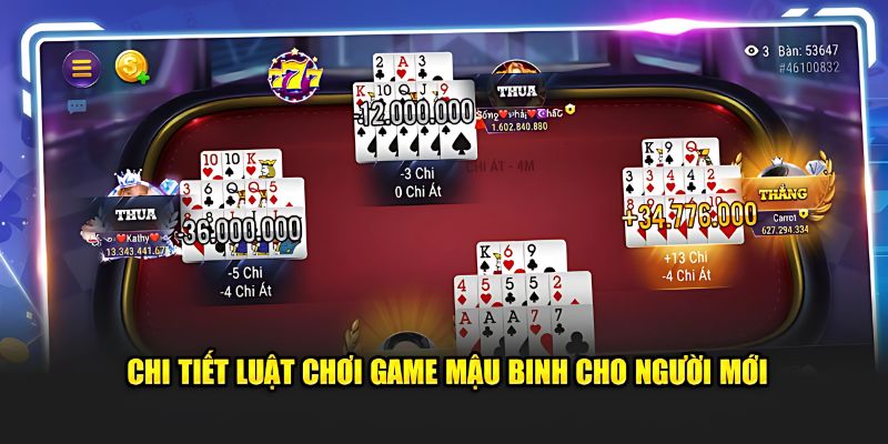 Quy định về giá trị thưởng của các chi trong Mậu Binh