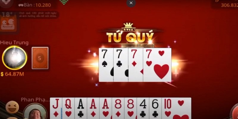 Tứ quý là thuật ngữ quen thuộc trong game bài Zbet